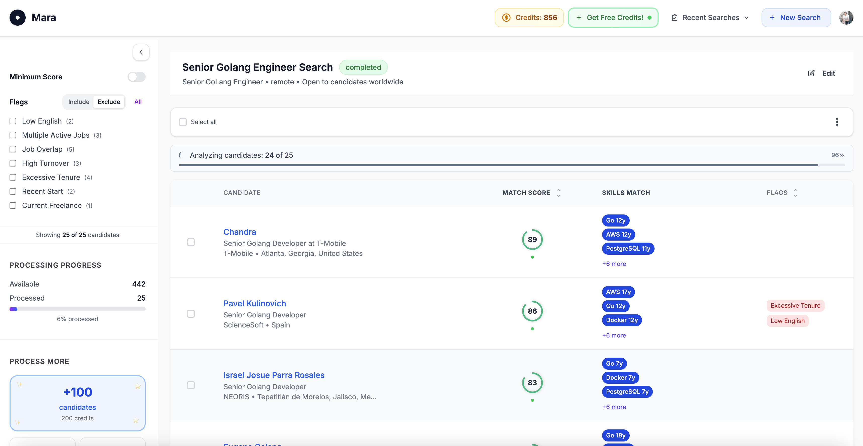 Mara AI Platform Screenshot